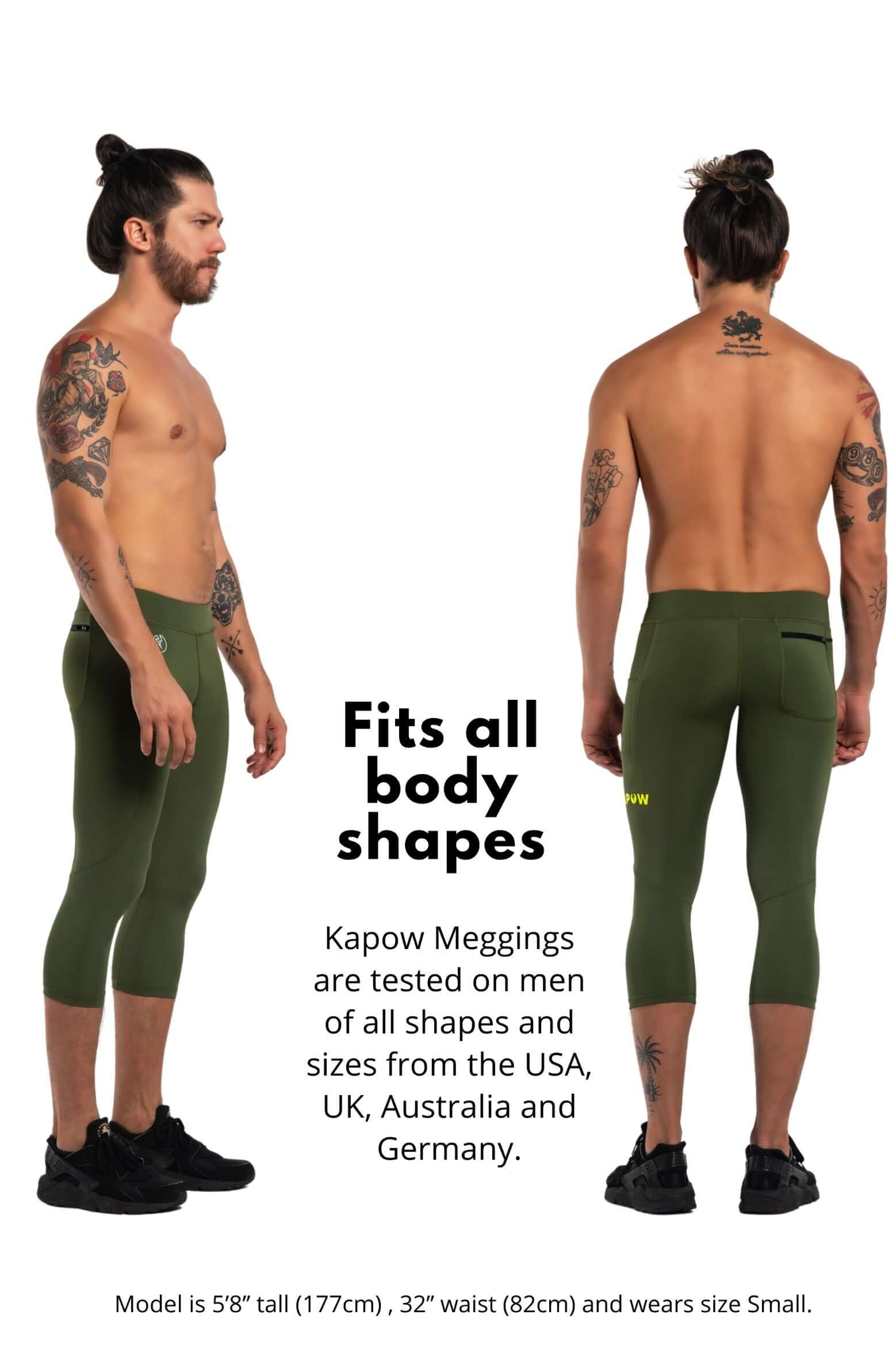 Dakar Recycled 3/4 Meggings - Image 10