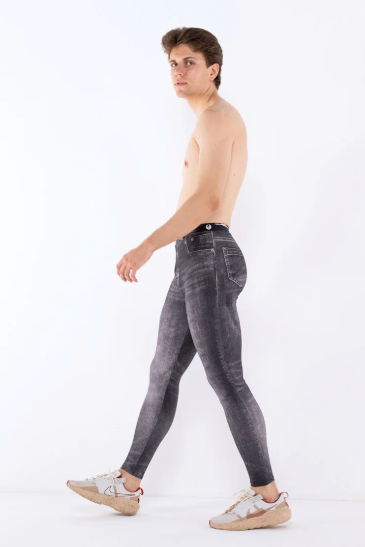 Dark Denim Dave Meggings - Image 2
