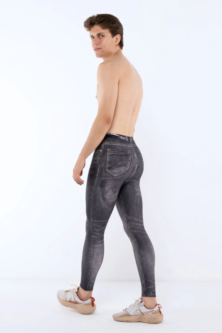 Dark Denim Dave Meggings - Image 8