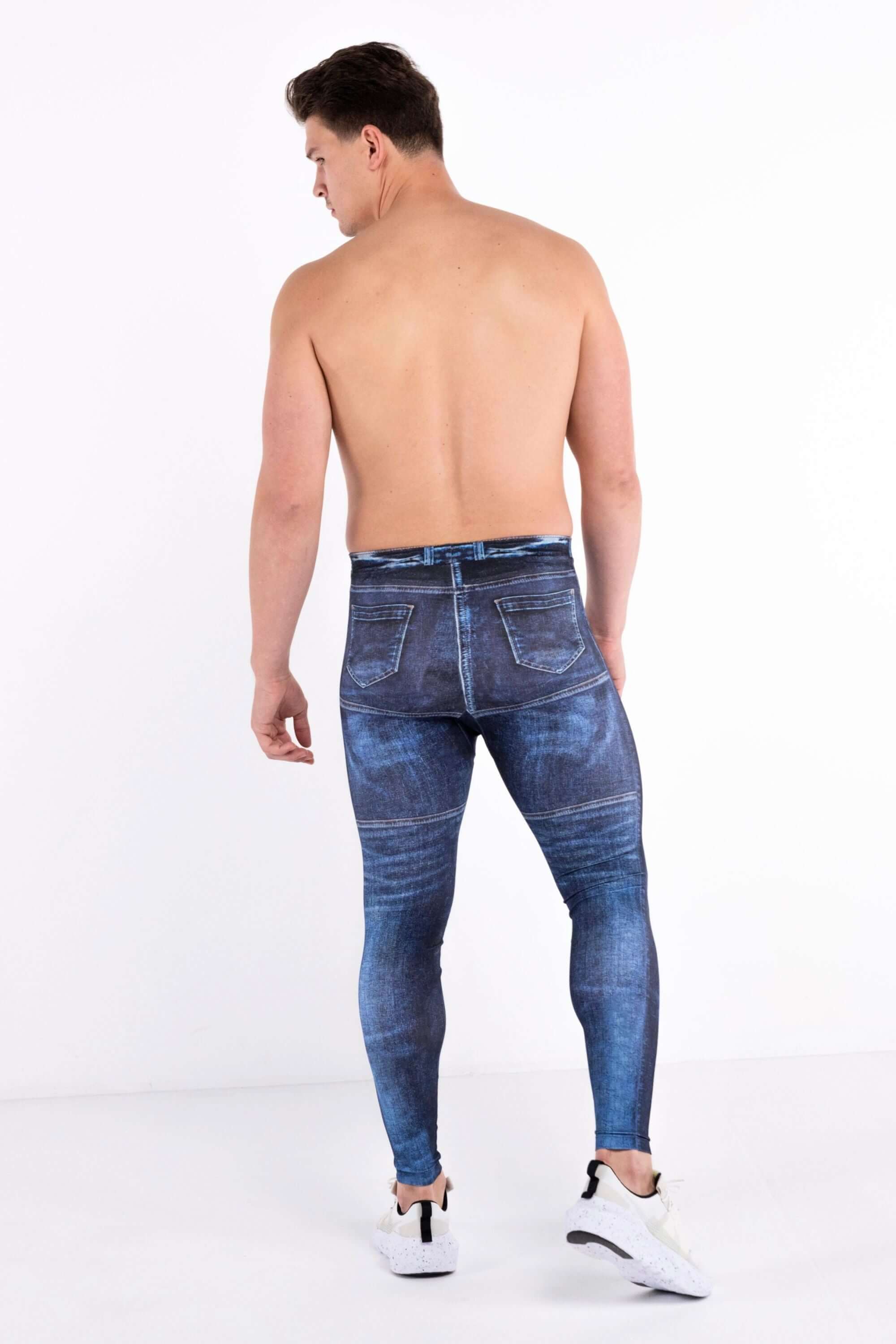 Navy Jean Noah Meggings - Image 3