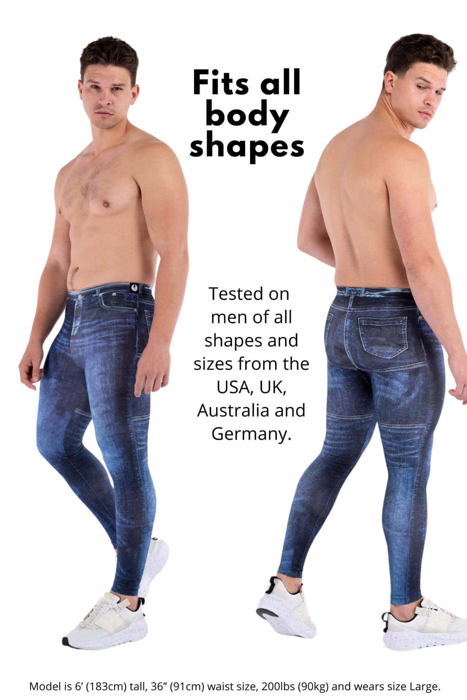 Navy Jean Noah Meggings - Image 9