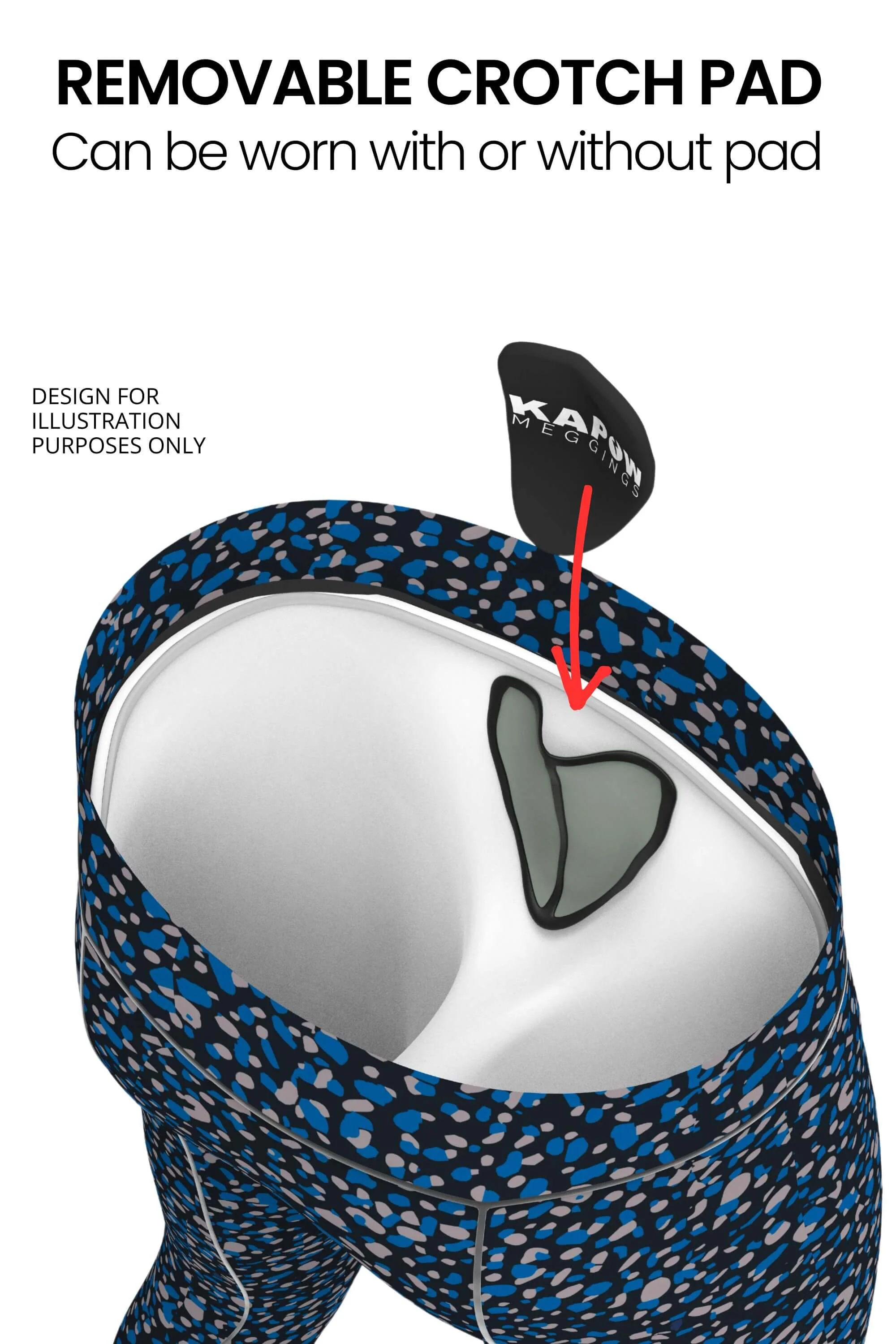Pluton Meggings with Removable Crotch Pad - Image 3