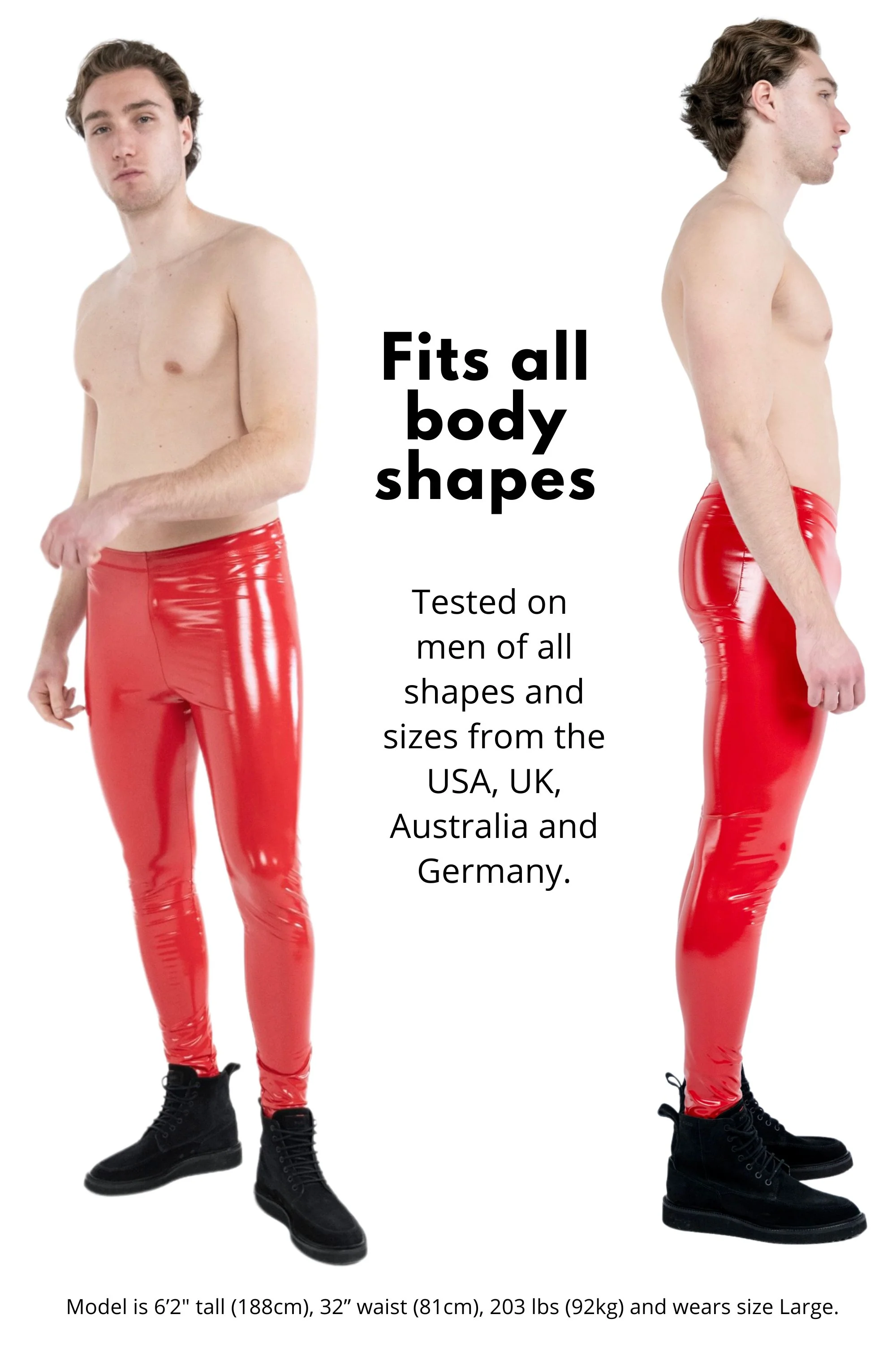 Red Ned Vinyl Meggings - Image 9