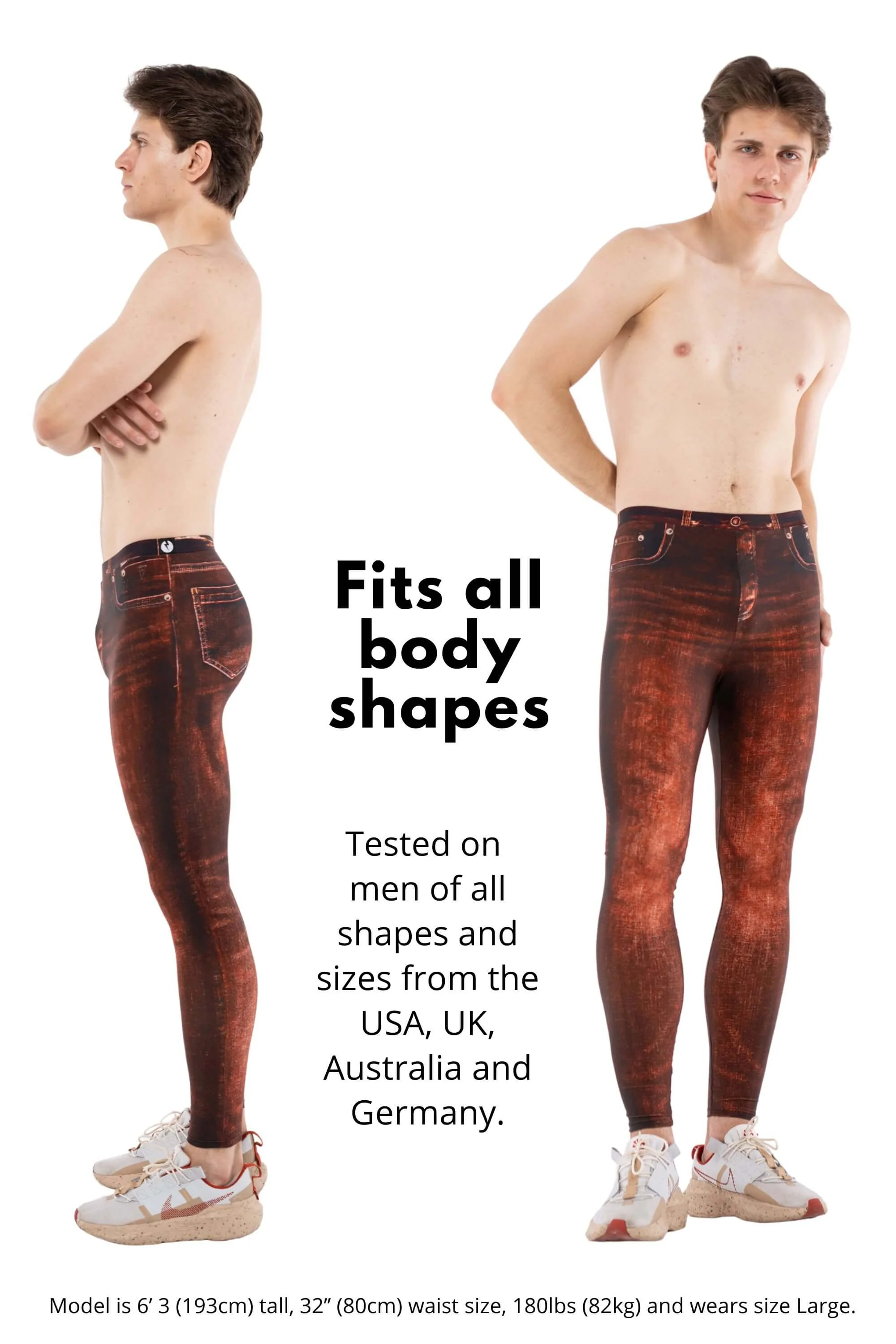 Rust Jean Ringo Meggings - Image 10