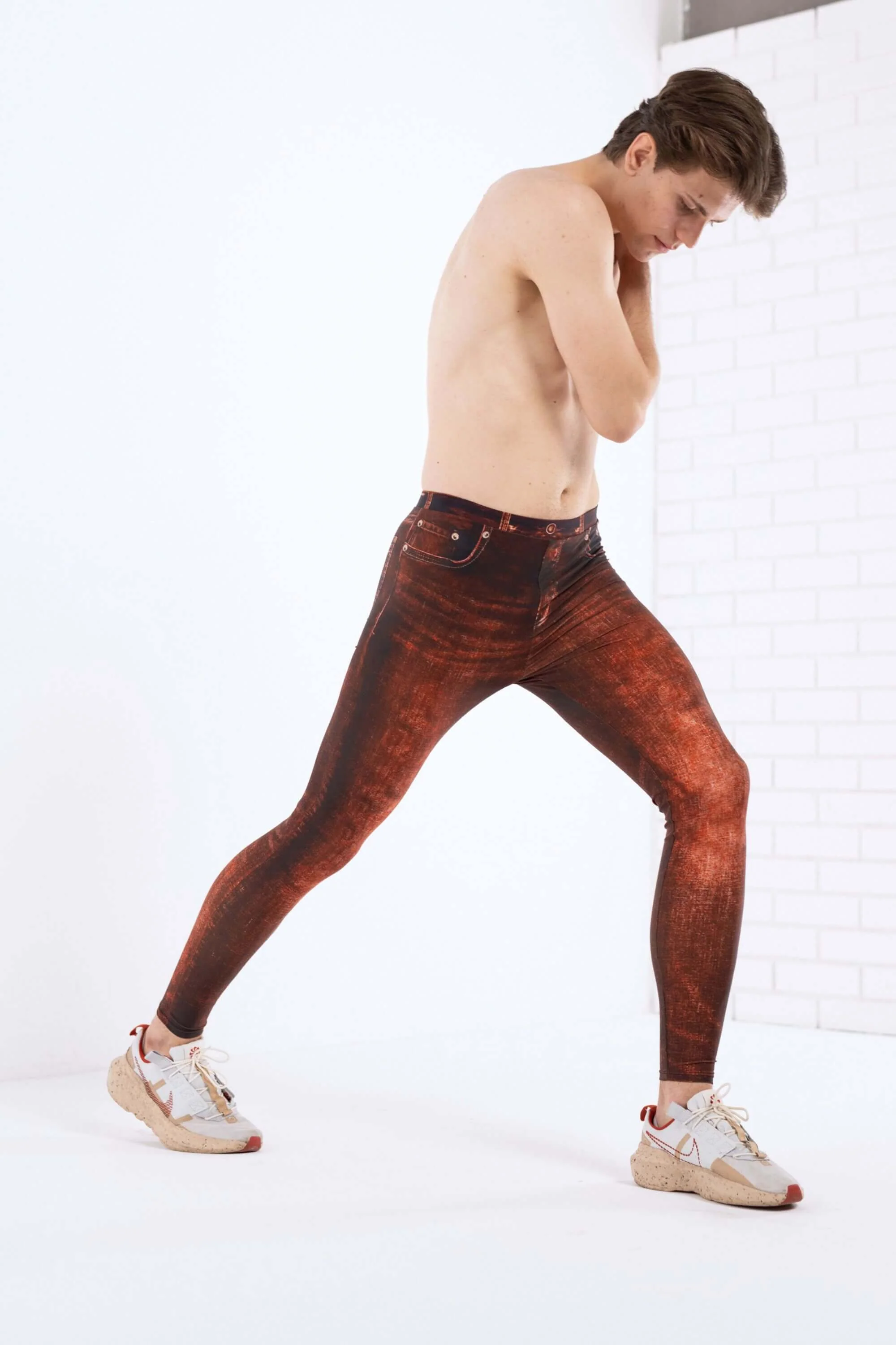 Rust Jean Ringo Meggings - Image 8