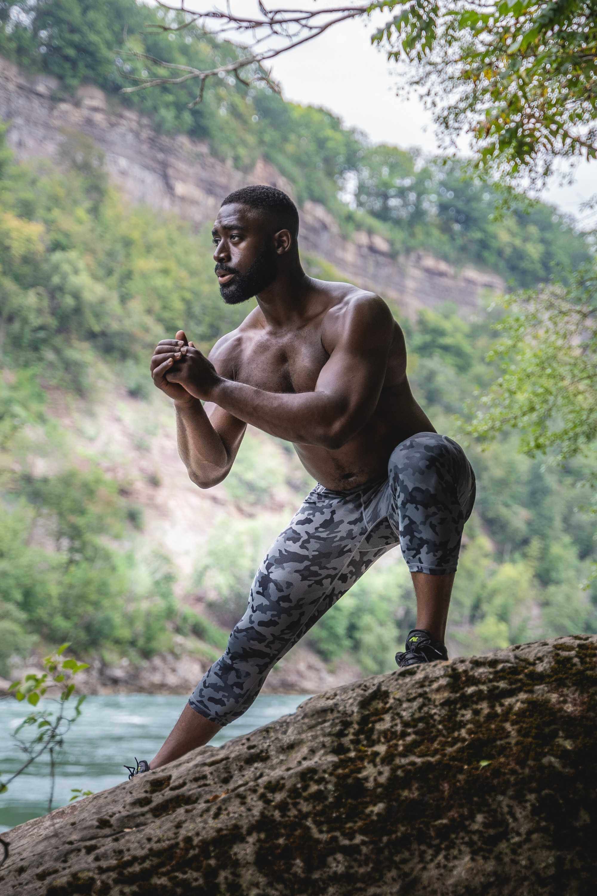 Stealth Camo Recycled 3/4 Meggings - Image 6
